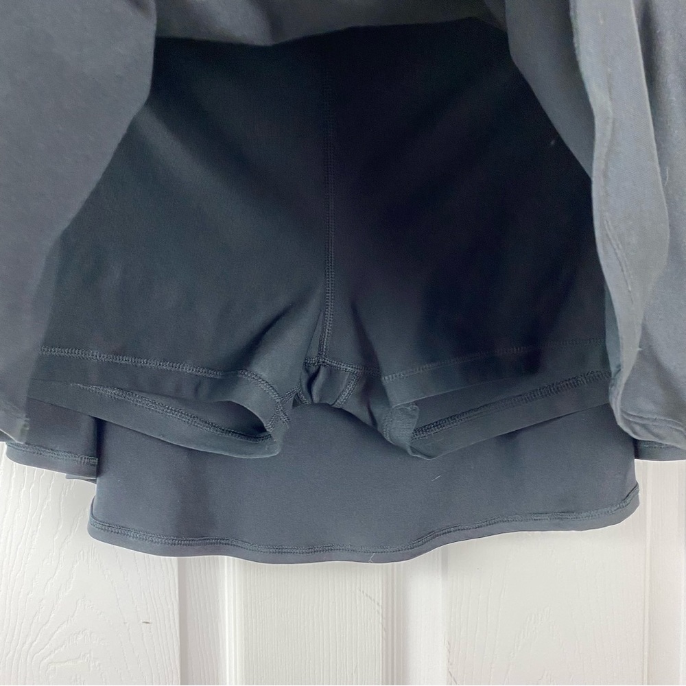 Nike Dri-Fit Baseline Tennis Skort in Black - Picture 4 of 8